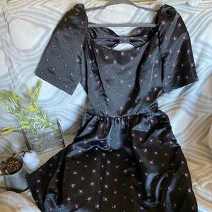 Gal Meets Glam black/pink mini dress